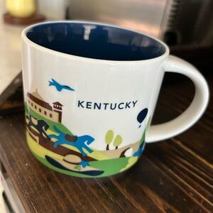 Starbucks Kentucky Souvenir Mug - Blue and White
